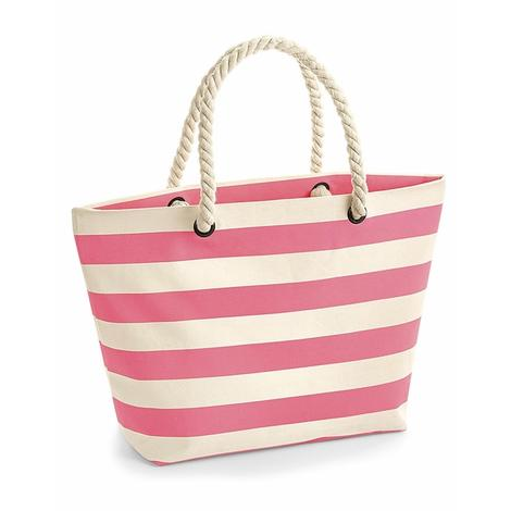 Grand sac de plage brodé avec pochette intérieure 