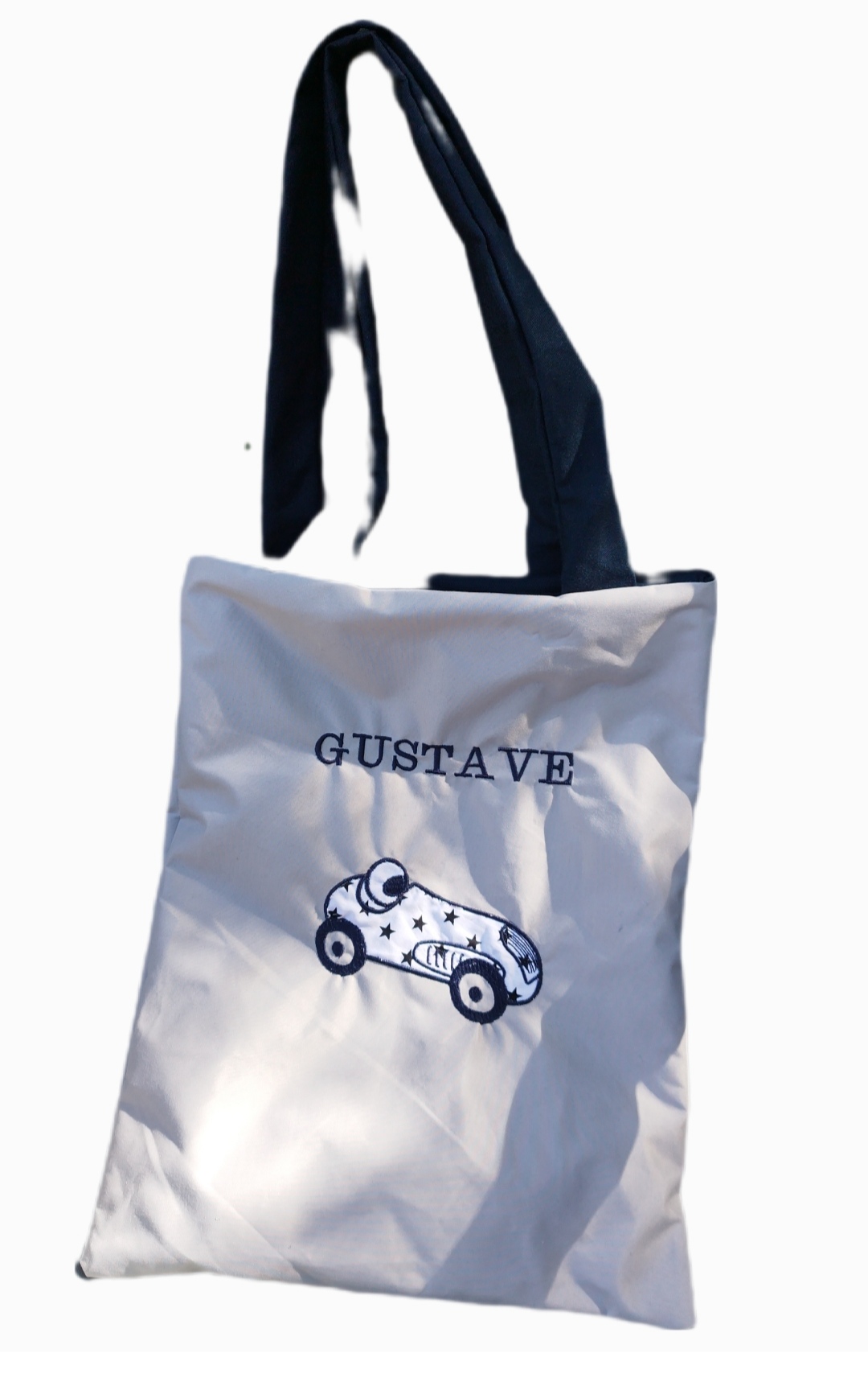 Tote bag fait main doublé et brodé.