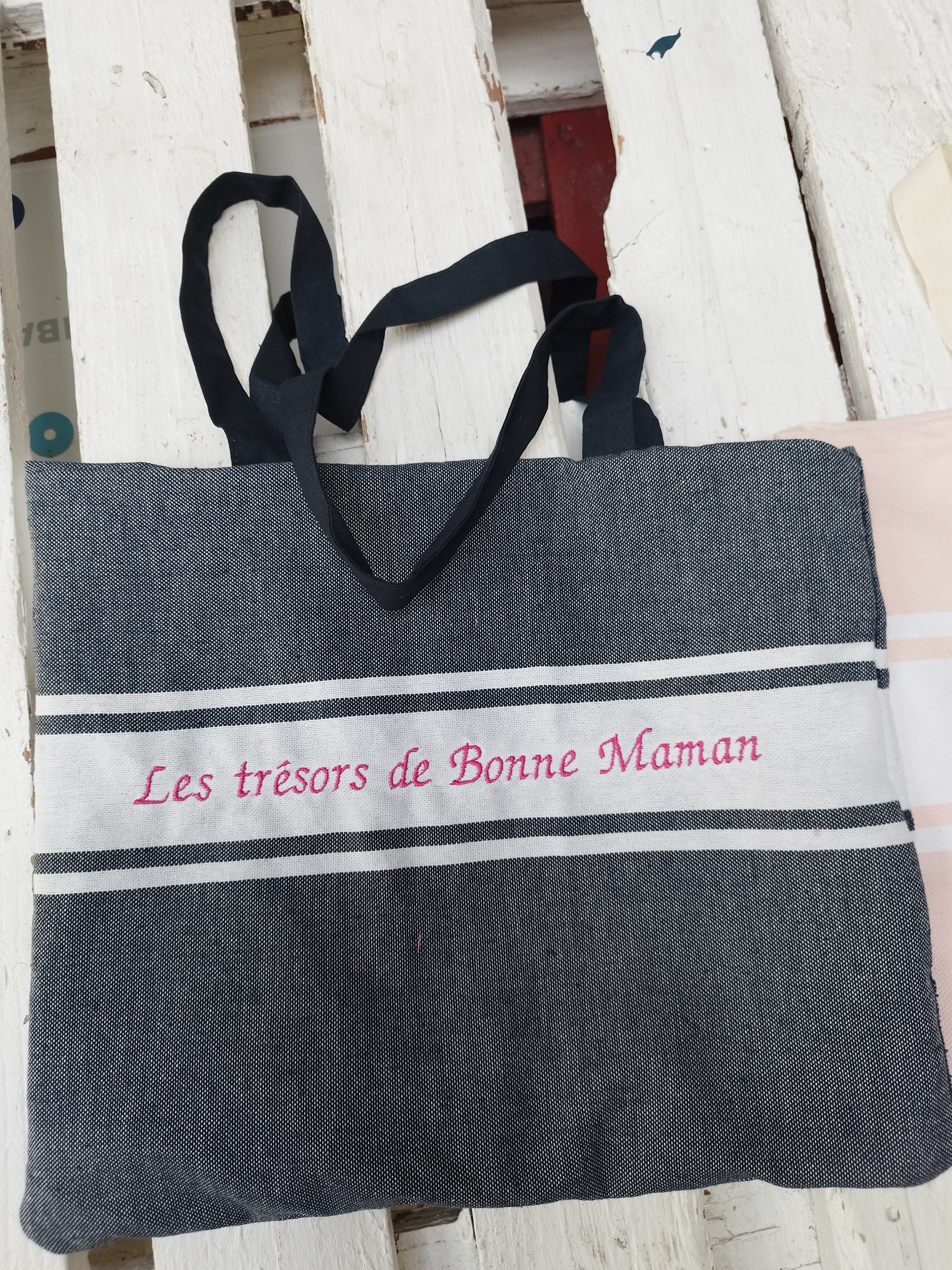 Sac de plage fouta brodé