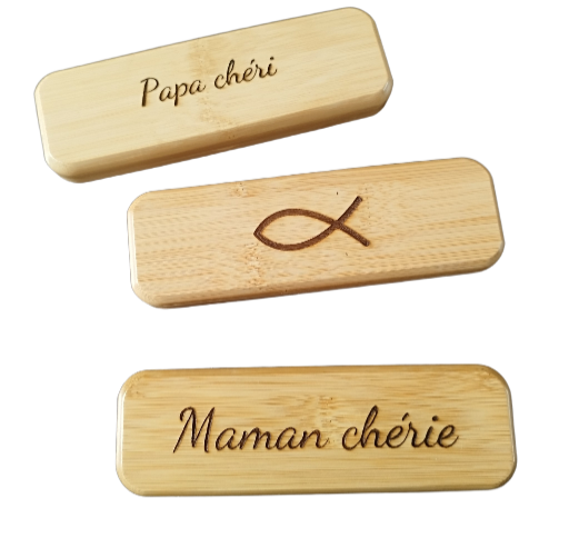 Boitier personnalisé gravé 