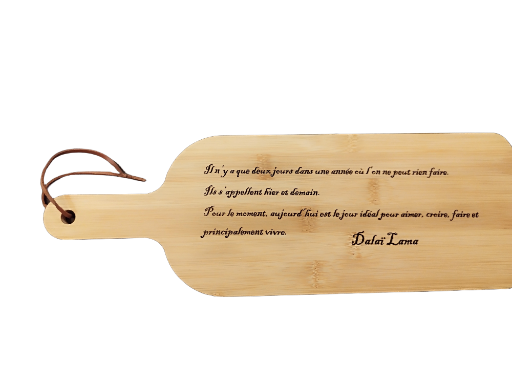 Planche apéro gravée