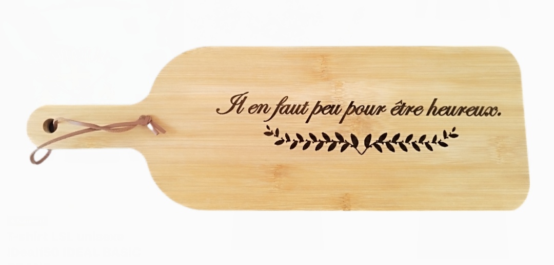 Planche apéro gravée