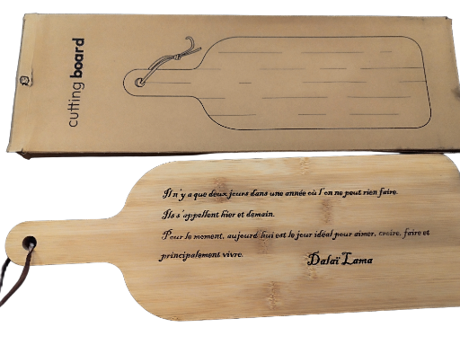 Planche apéro gravée