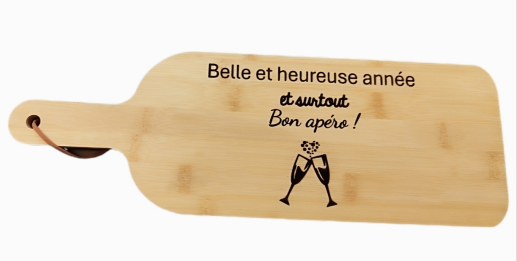 Planche apéro gravée