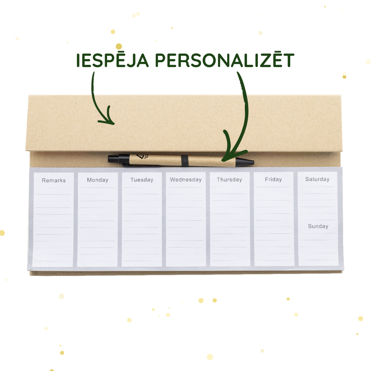 Galda kalendāra komplekts 