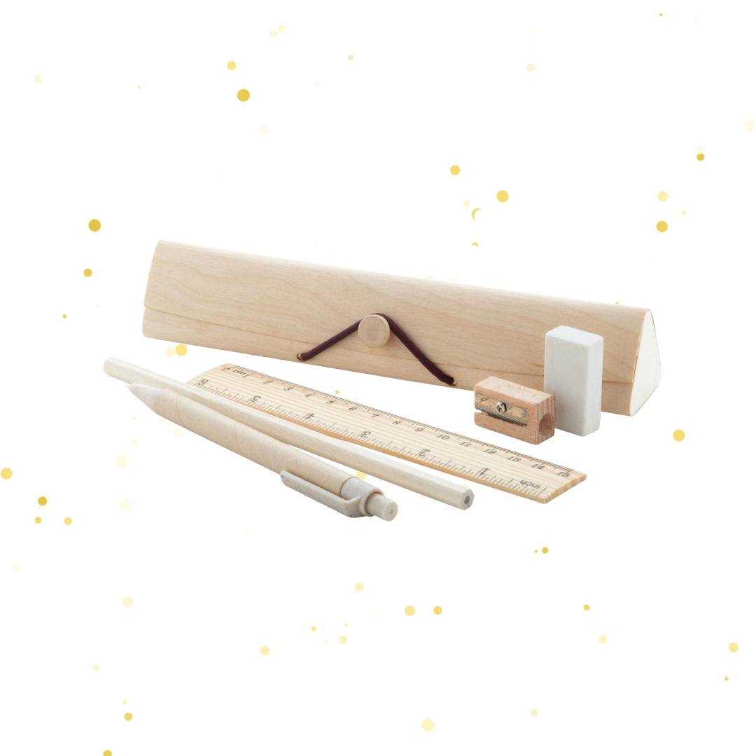 Koka rakstāmpiederumu komplekts – 5 daļas