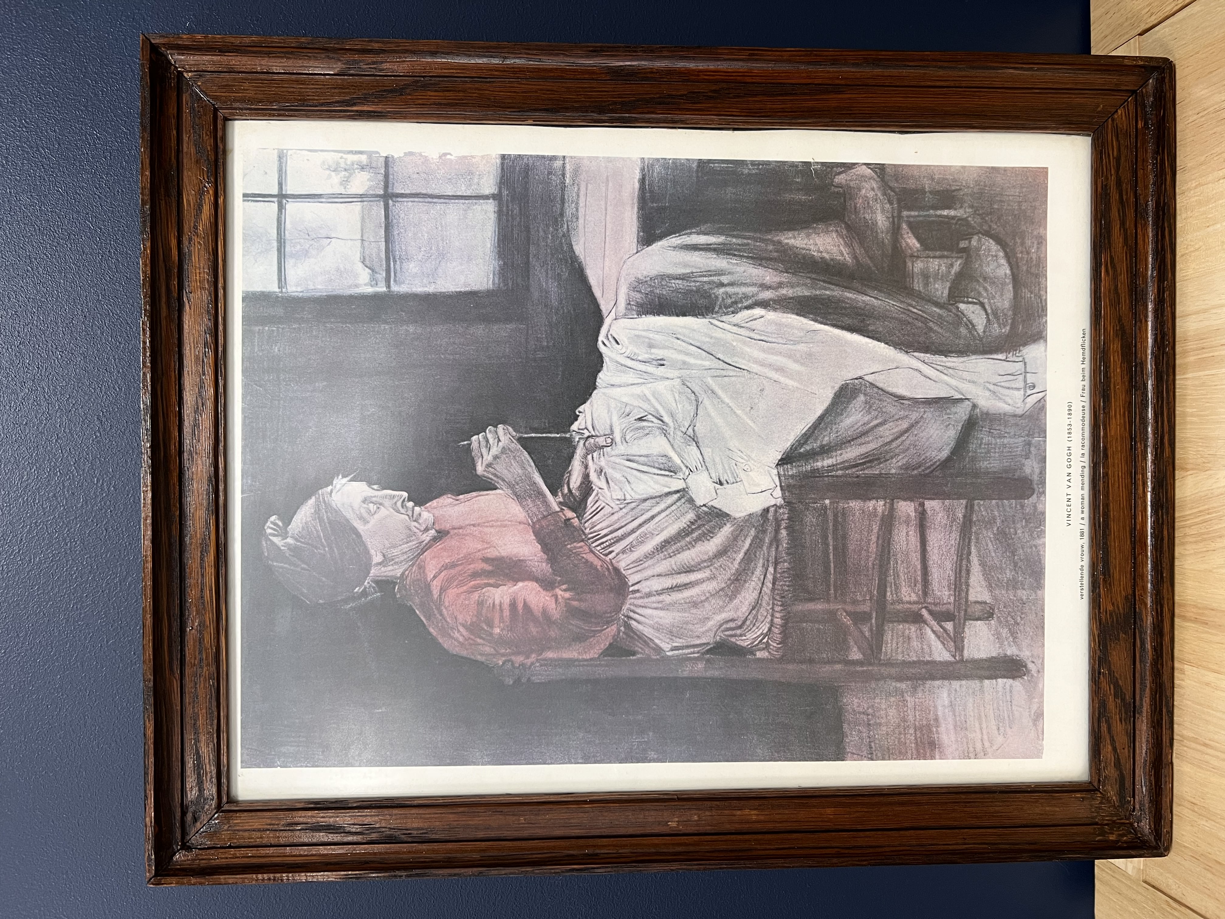 V. van Gogh printas su mediniu rėmu