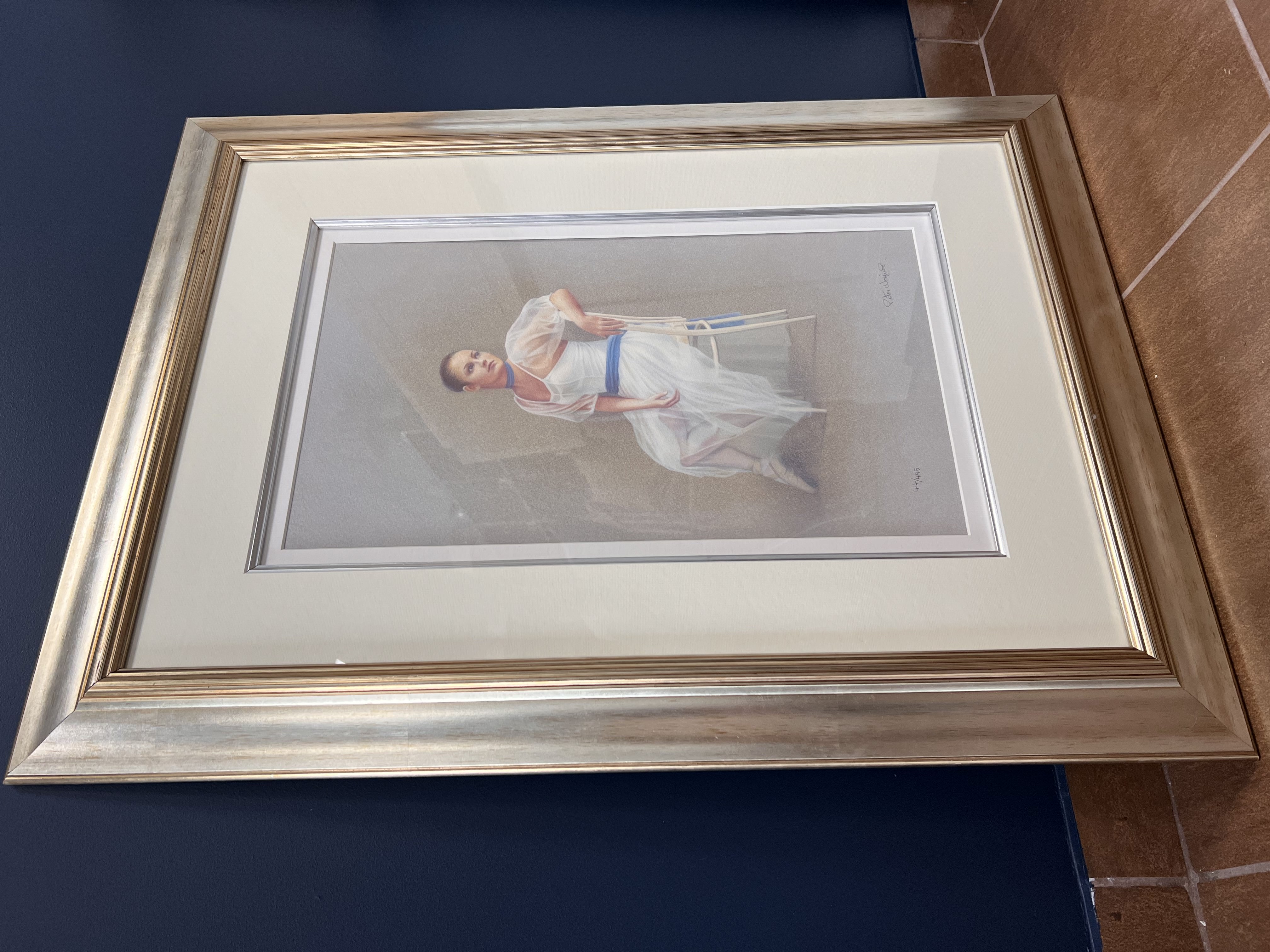 P. Worswick printas su rėmu