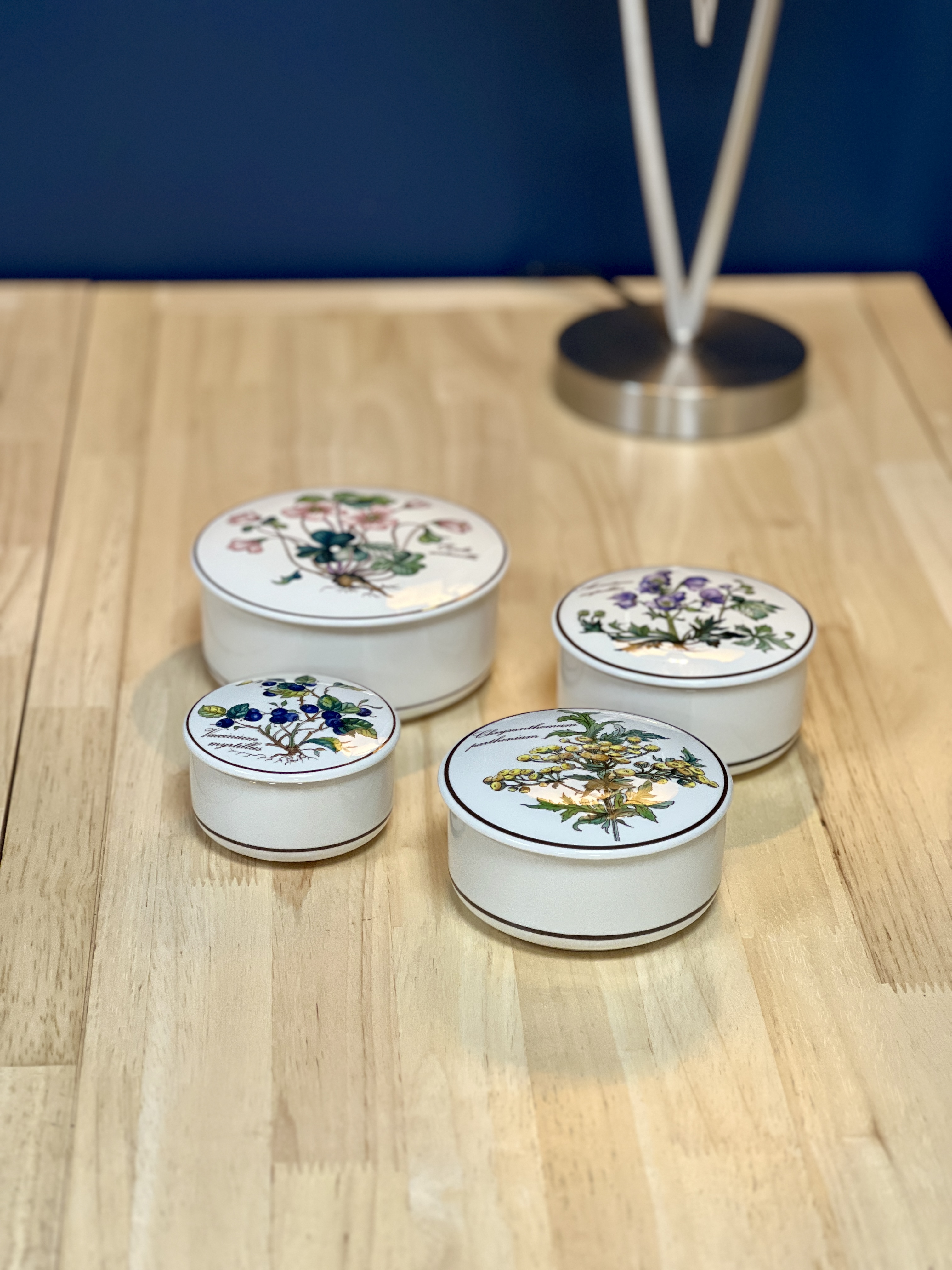 Porcelianiniai "Botanica" indeliai