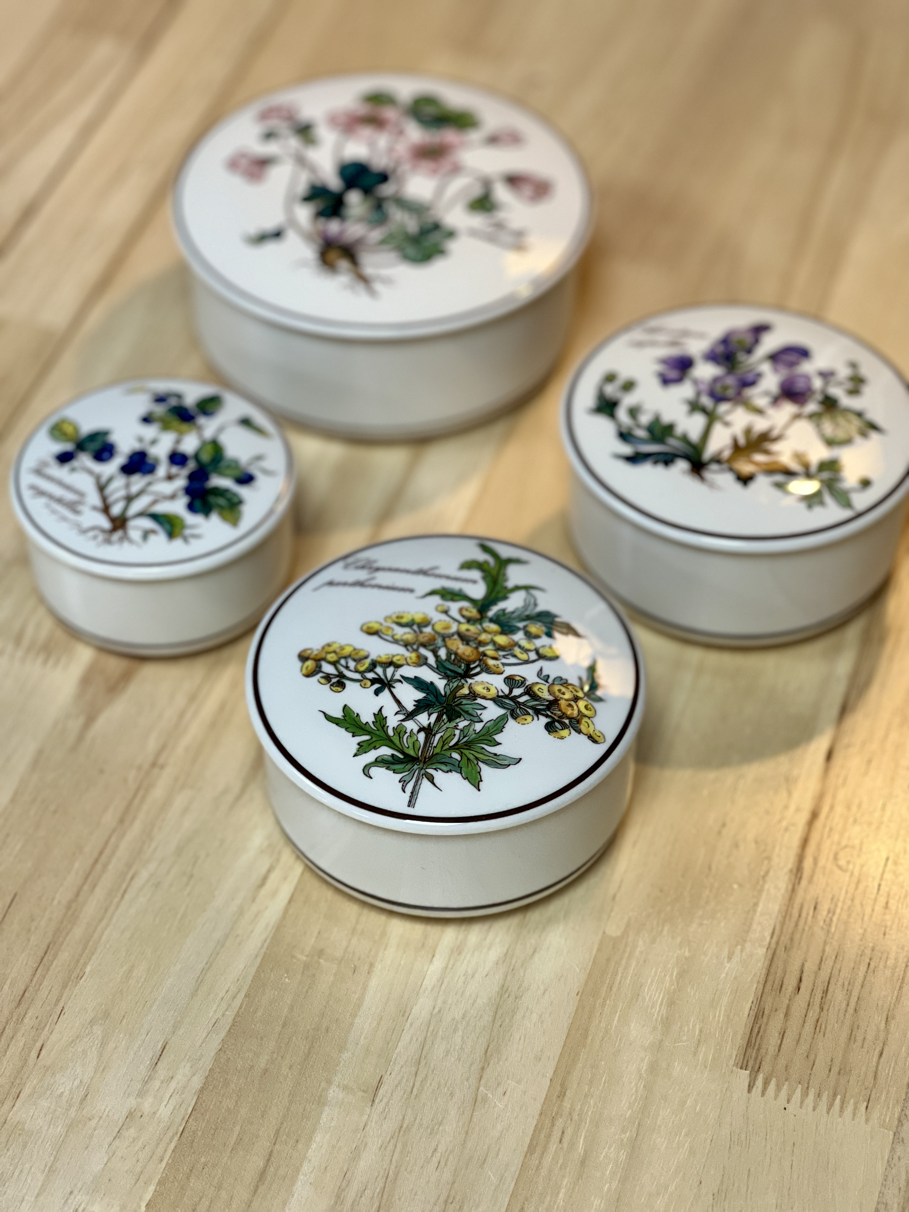 Porcelianiniai "Botanica" indeliai