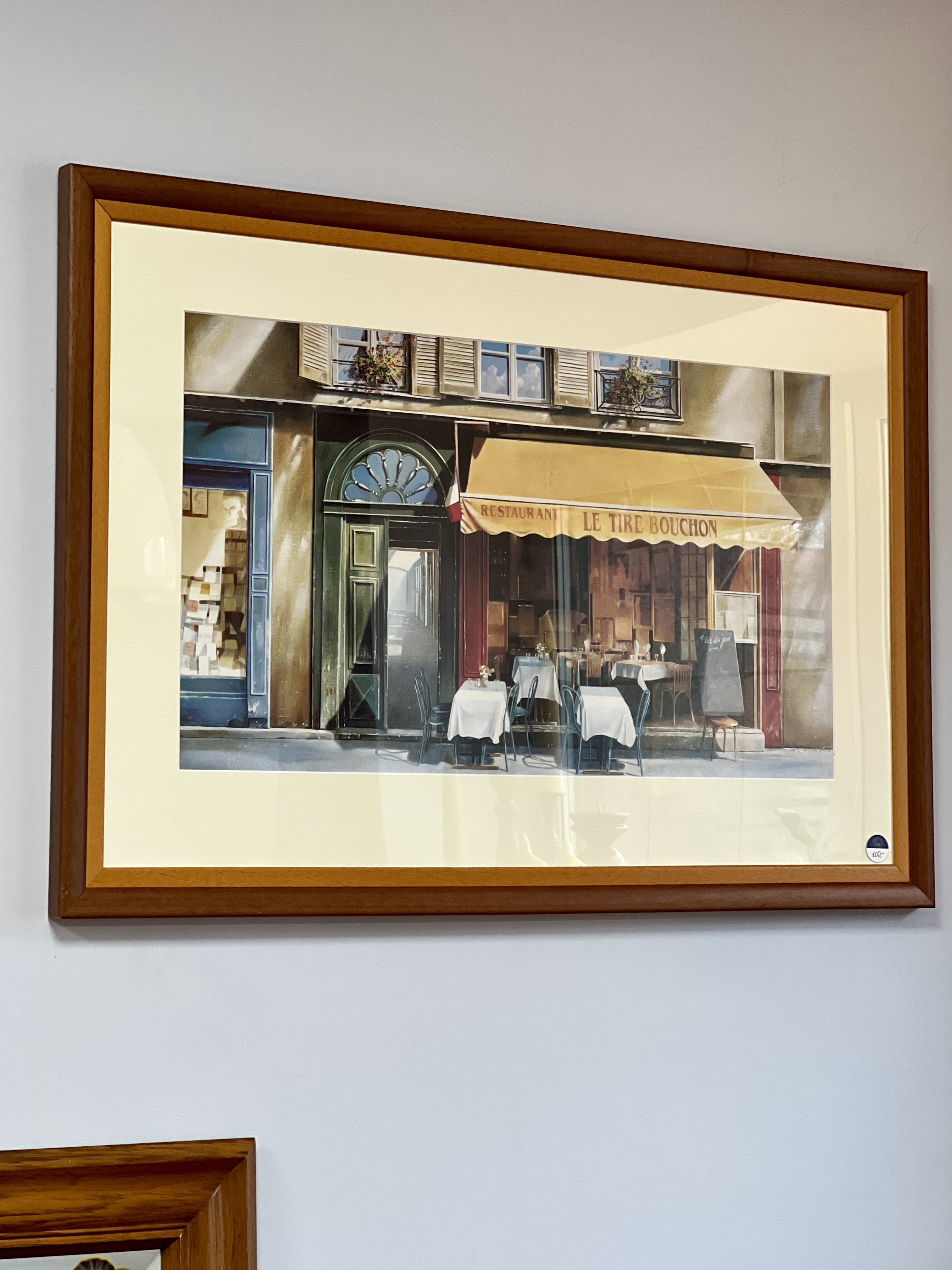 Įrėmintas printas "Restaurant. Le Tire Bouchon"