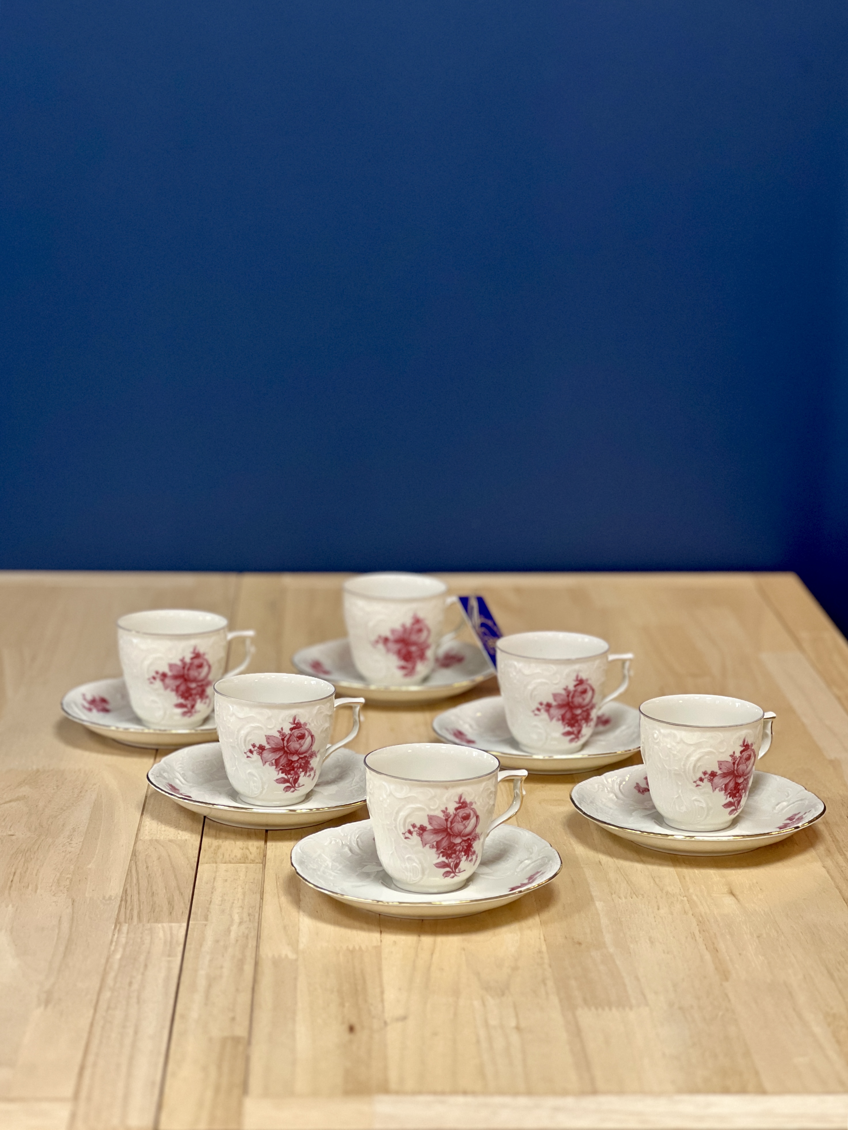 Šeši "Rosenthal" puodeliai su lėkštelėmis