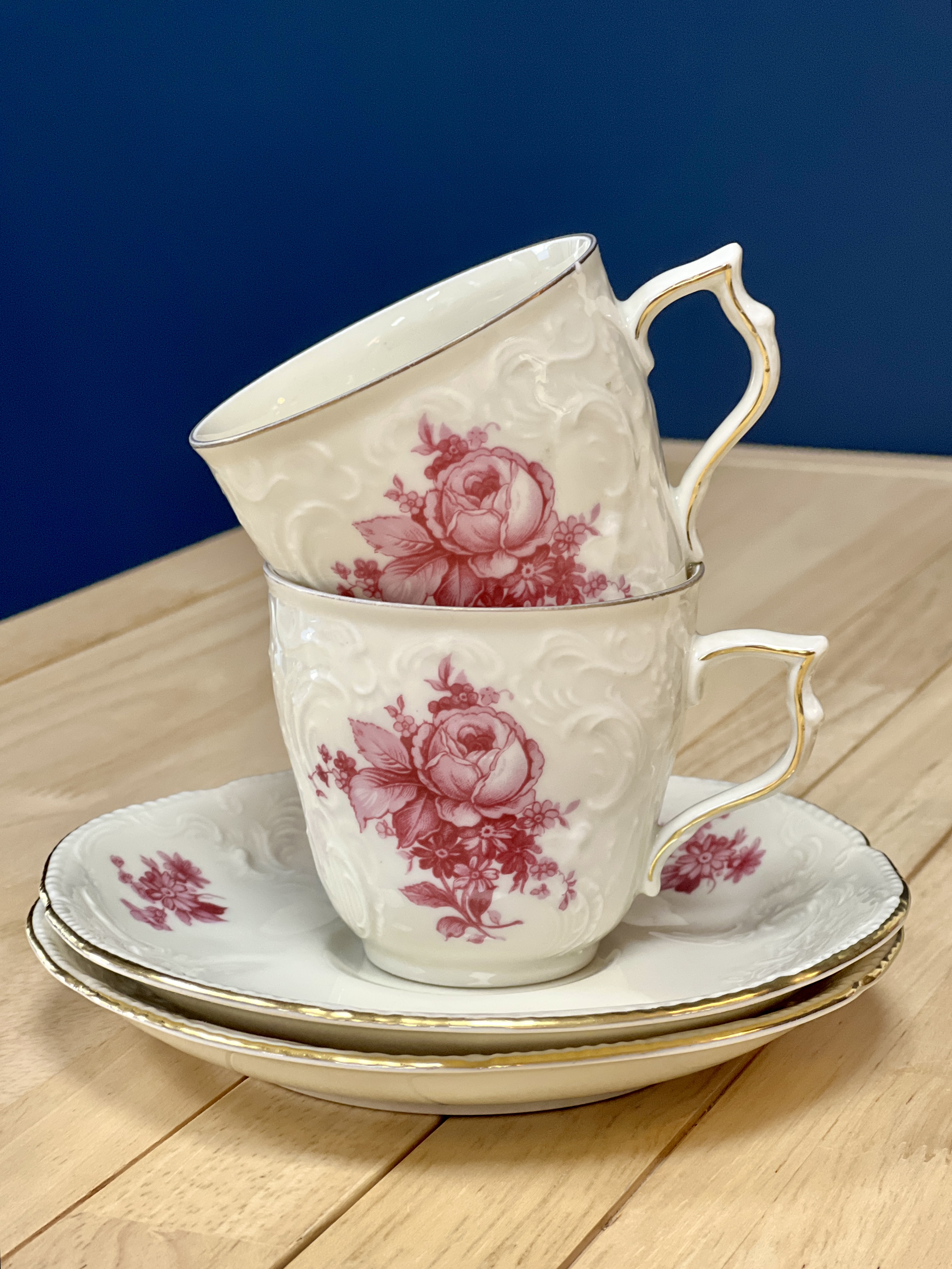 Šeši "Rosenthal" puodeliai su lėkštelėmis