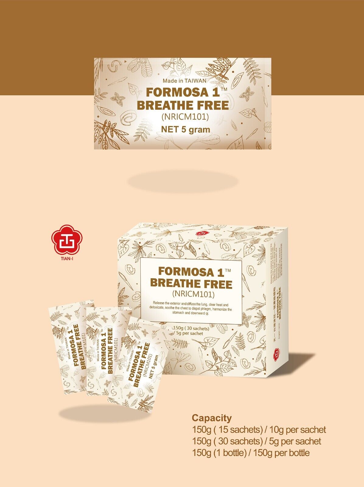 FORMOSA 1 BREATHE FREE (NRICM101) Best Natural Respiratory Health Supplement