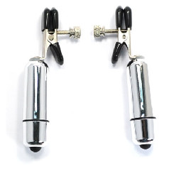 SILVER BULLET VIBRATING NIPPLE CLAMPS