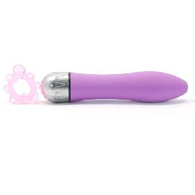 CUTE PASSION MISSILE VIBE W/COCKRING (PURPLE)