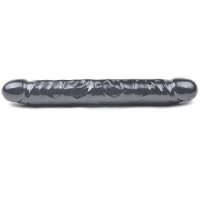 BEING FETISH 12" BLACK DOUBLE ENDED DILDO 