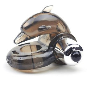 BLACK DOLPHIN COCK RING