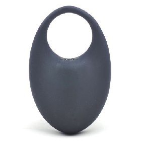 BLACK VIBRATING SILICONE COCK RING