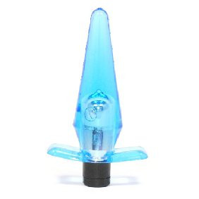 BLUE MULTI-SPEED VIBRATING ANAL PLUG 