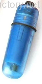 Clear Blue Vibrating Bullet