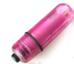 Clear Purple Vibrating Bullet