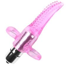 Adult Finger Jelly Tongue Vibrating Bullet G Spot Sex Toy 