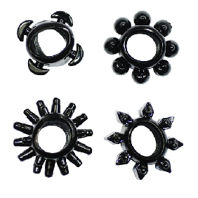 BLACK COCK RINGS