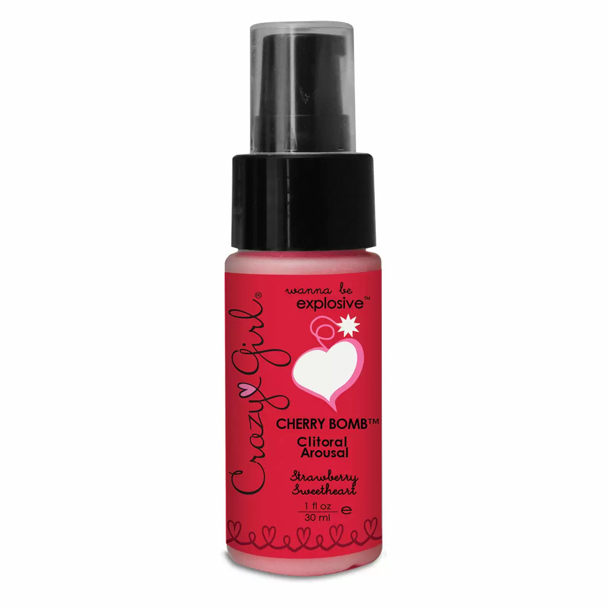 Cherry Bomb Clitoral Arousal Gel Strawberry 1oz