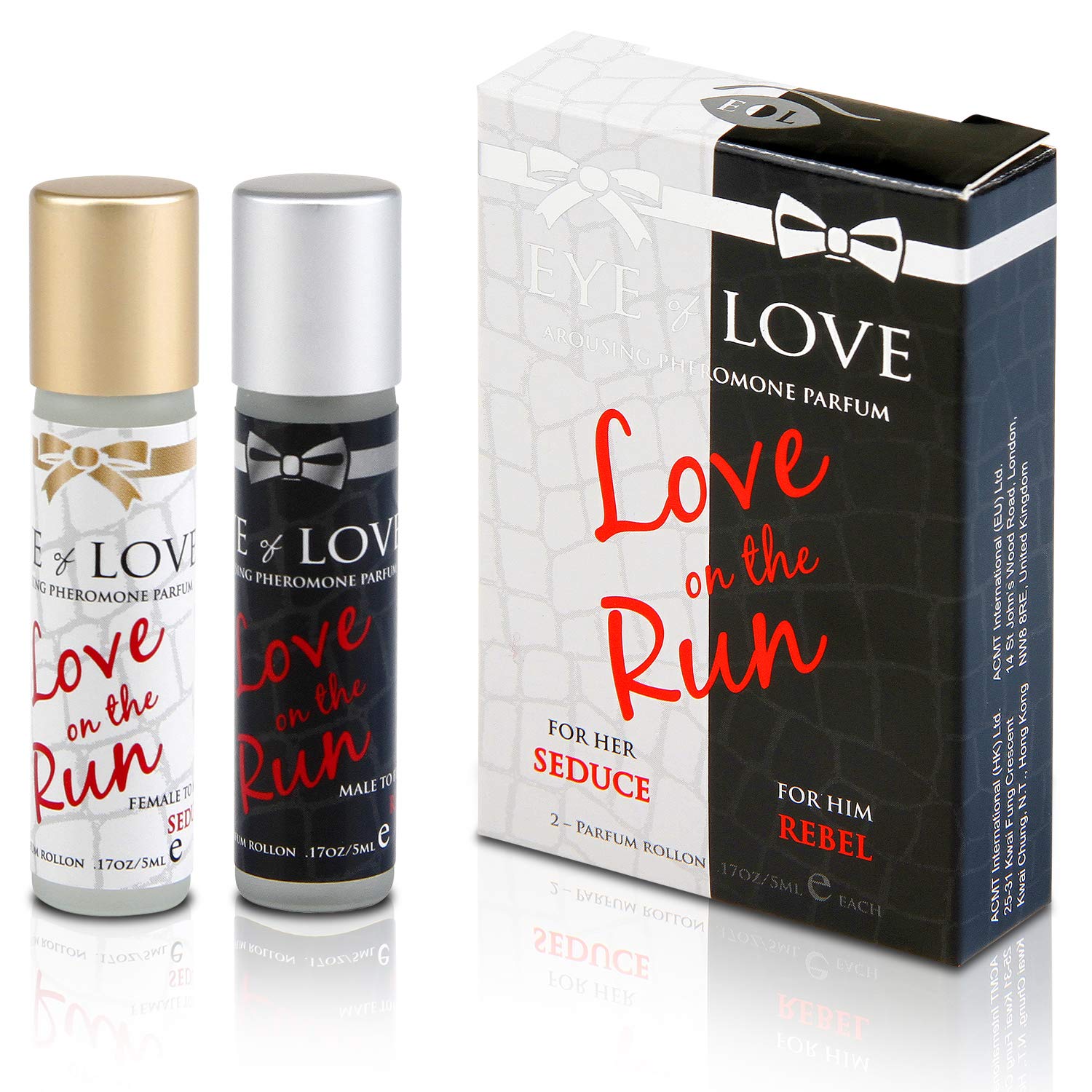 Eye of Love Love on the Run Seduce/Rebel (Female to Male & Male to Female Pheromone Parfum)