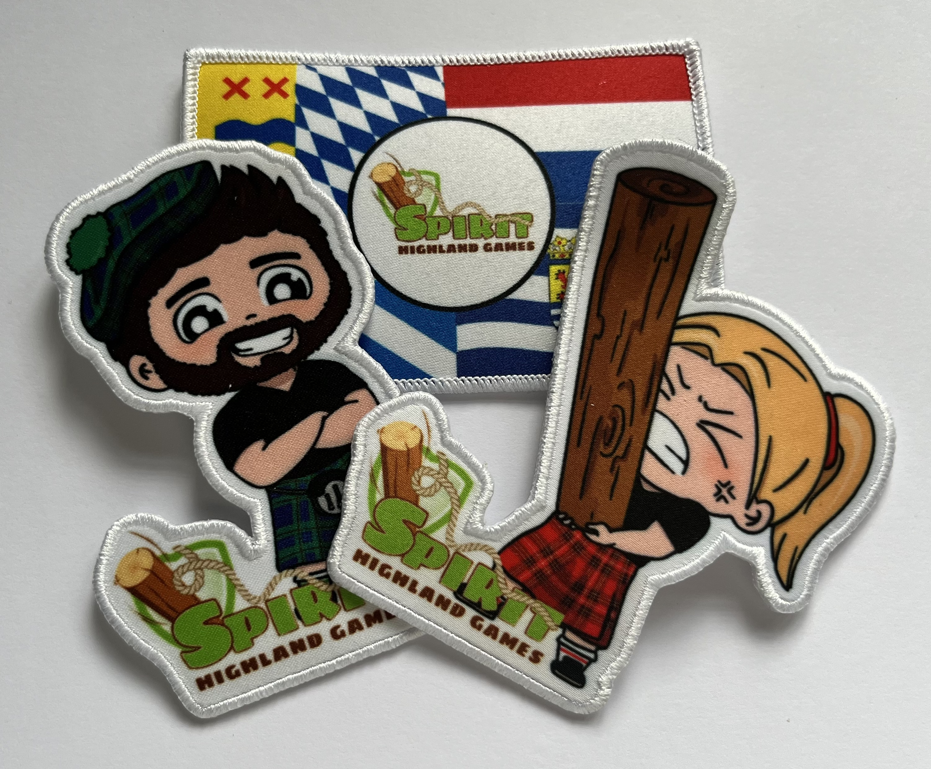 Set van 3 patches (Nozem, Fittie en vlaggen)
