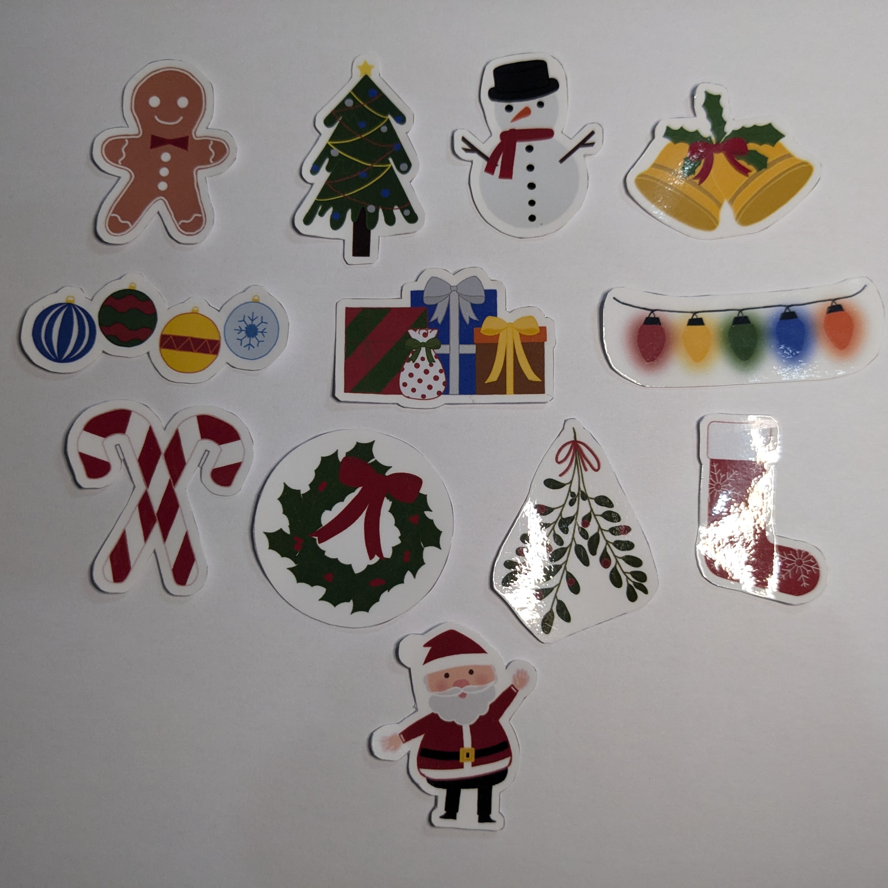 Merry & Bright Water Resistant Stickers