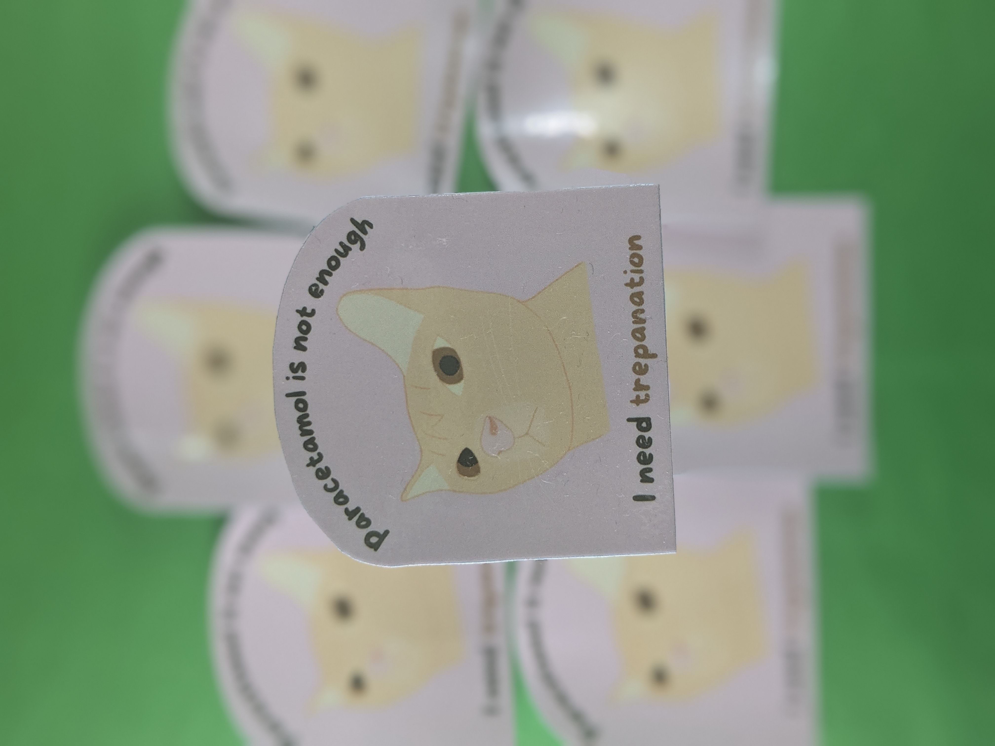 I Need Trepanation Water Resistant Sticker