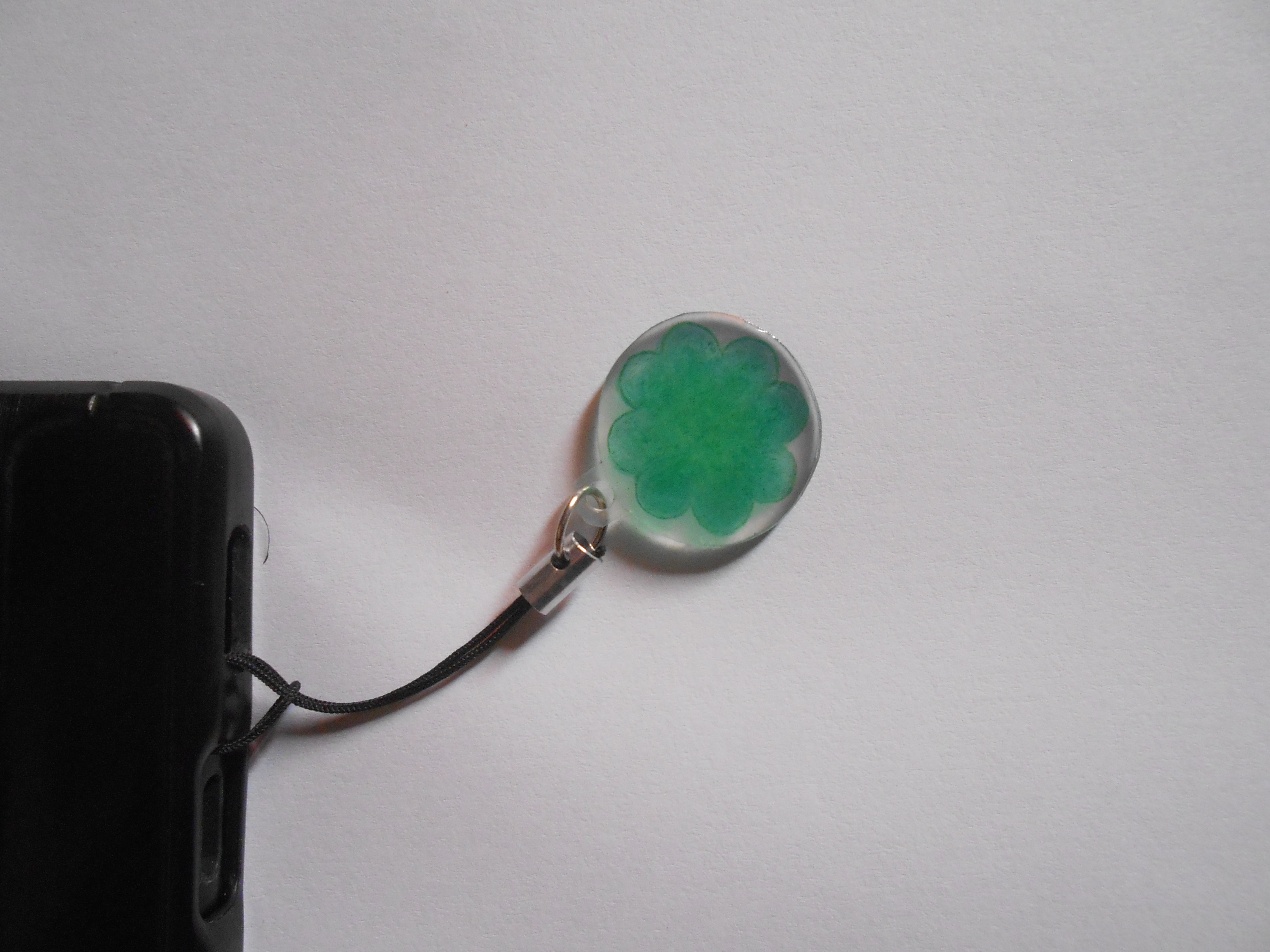 Four Leaf Clover Shrinky Dink Charm