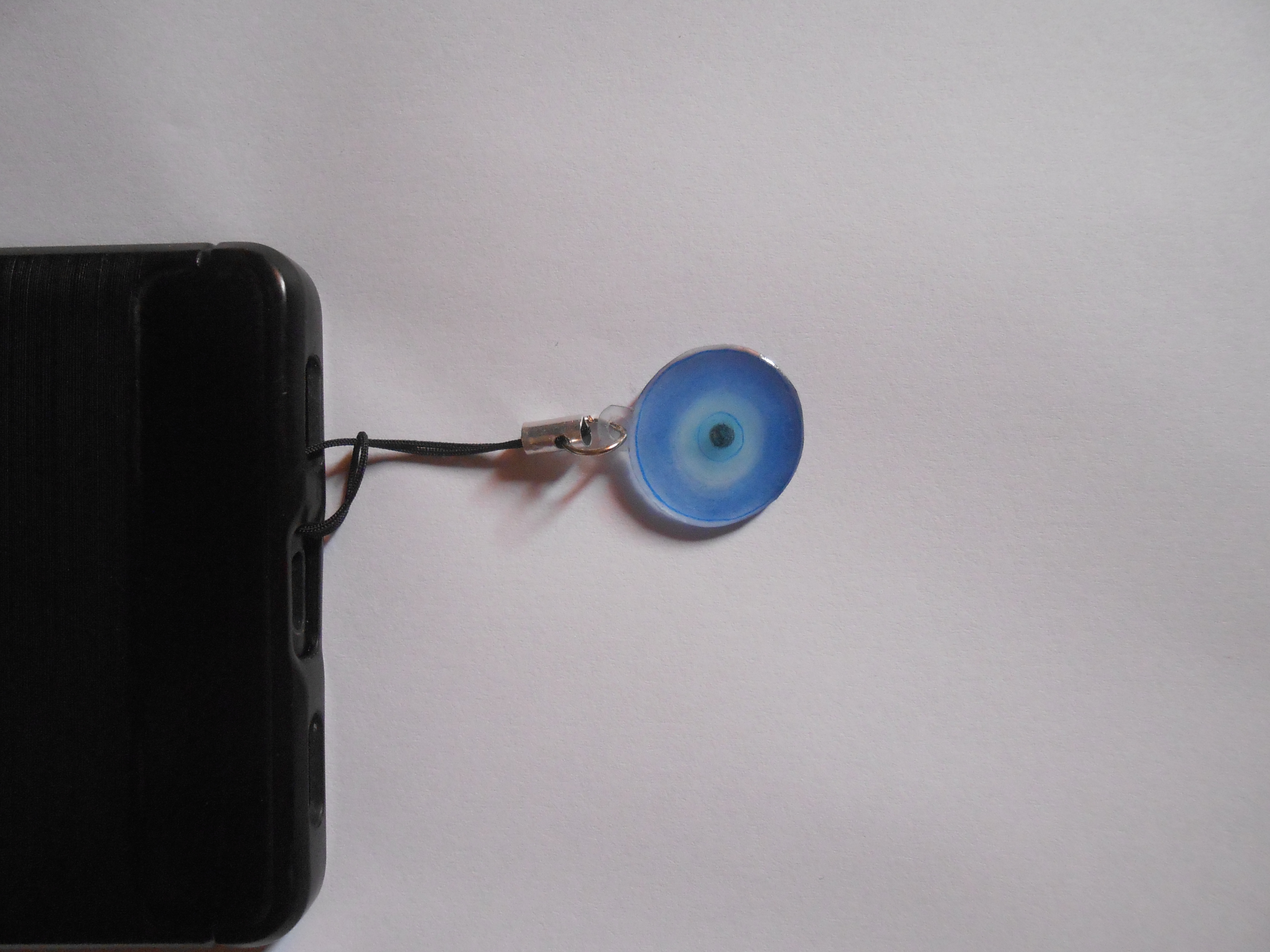 Evil Eye Shrinky Dink Charm