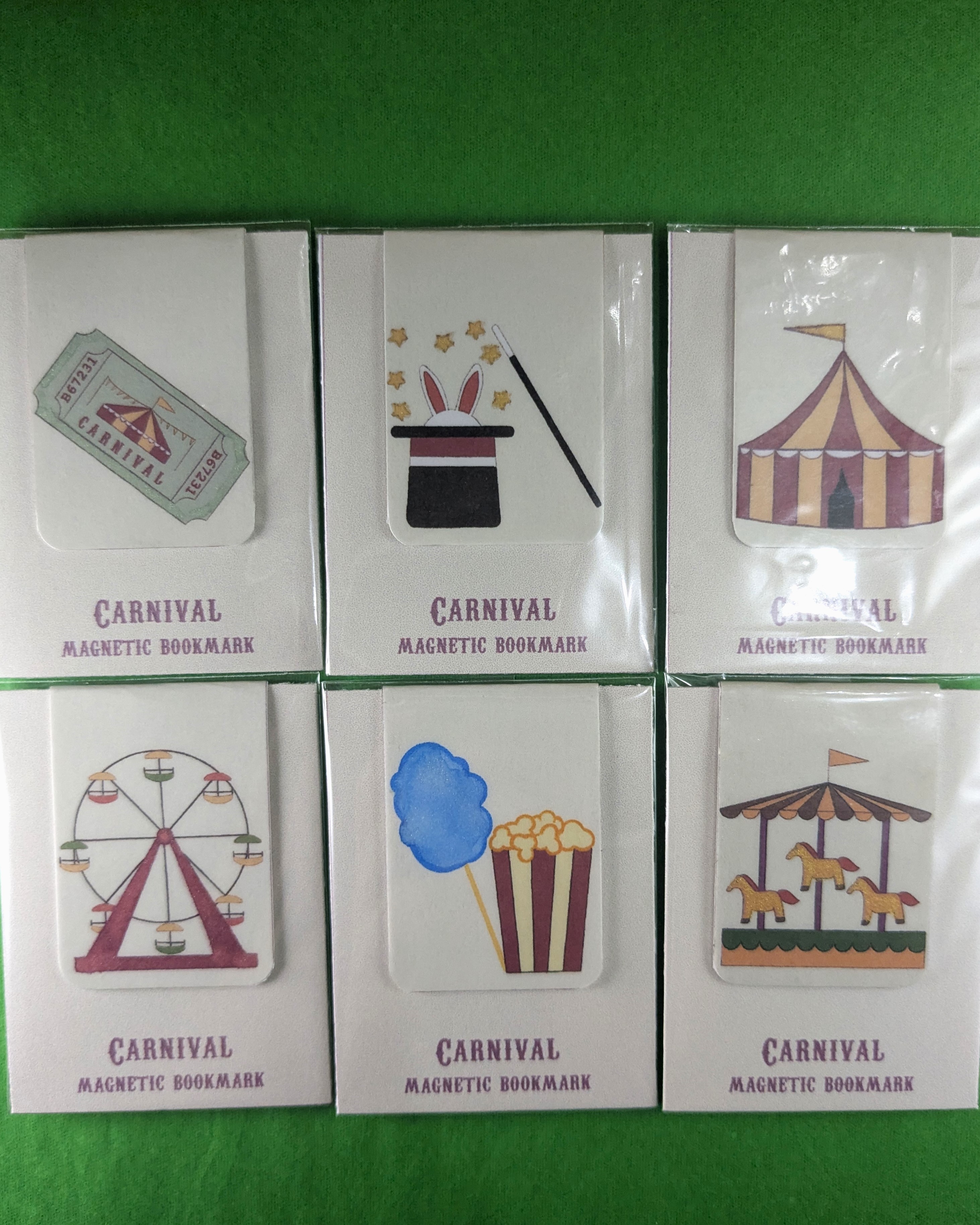 Circus Collection Magnetic Bookmark