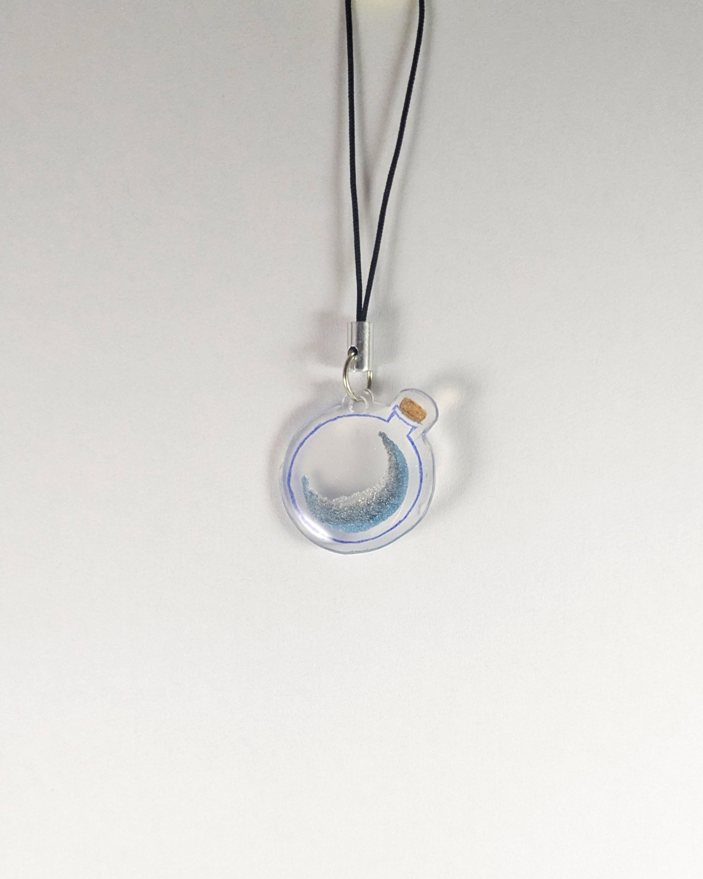 Shimmer Moon Galaxy Charm Shrinky Dink