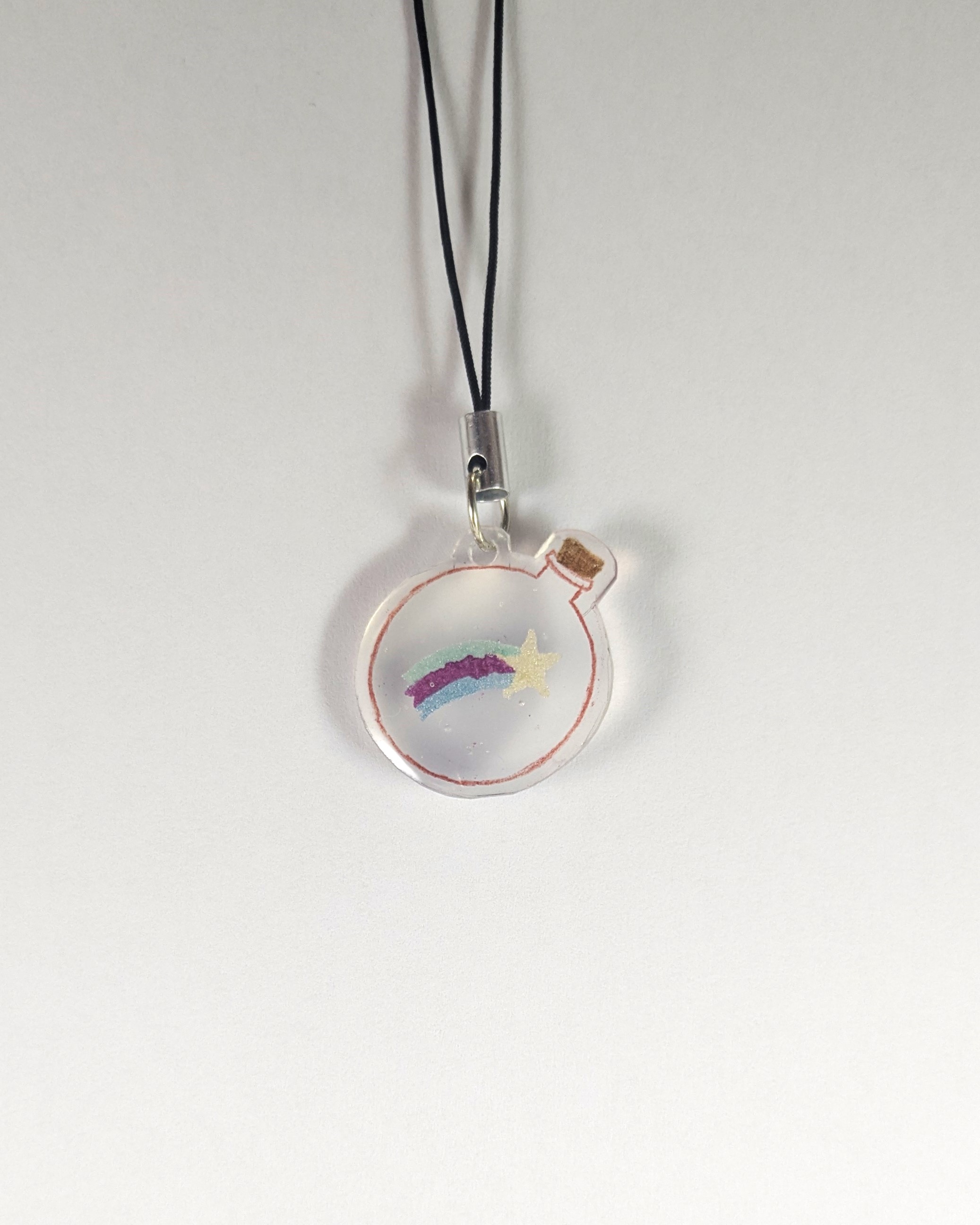 Shimmer Star Galaxy Charm Shrinky Dink