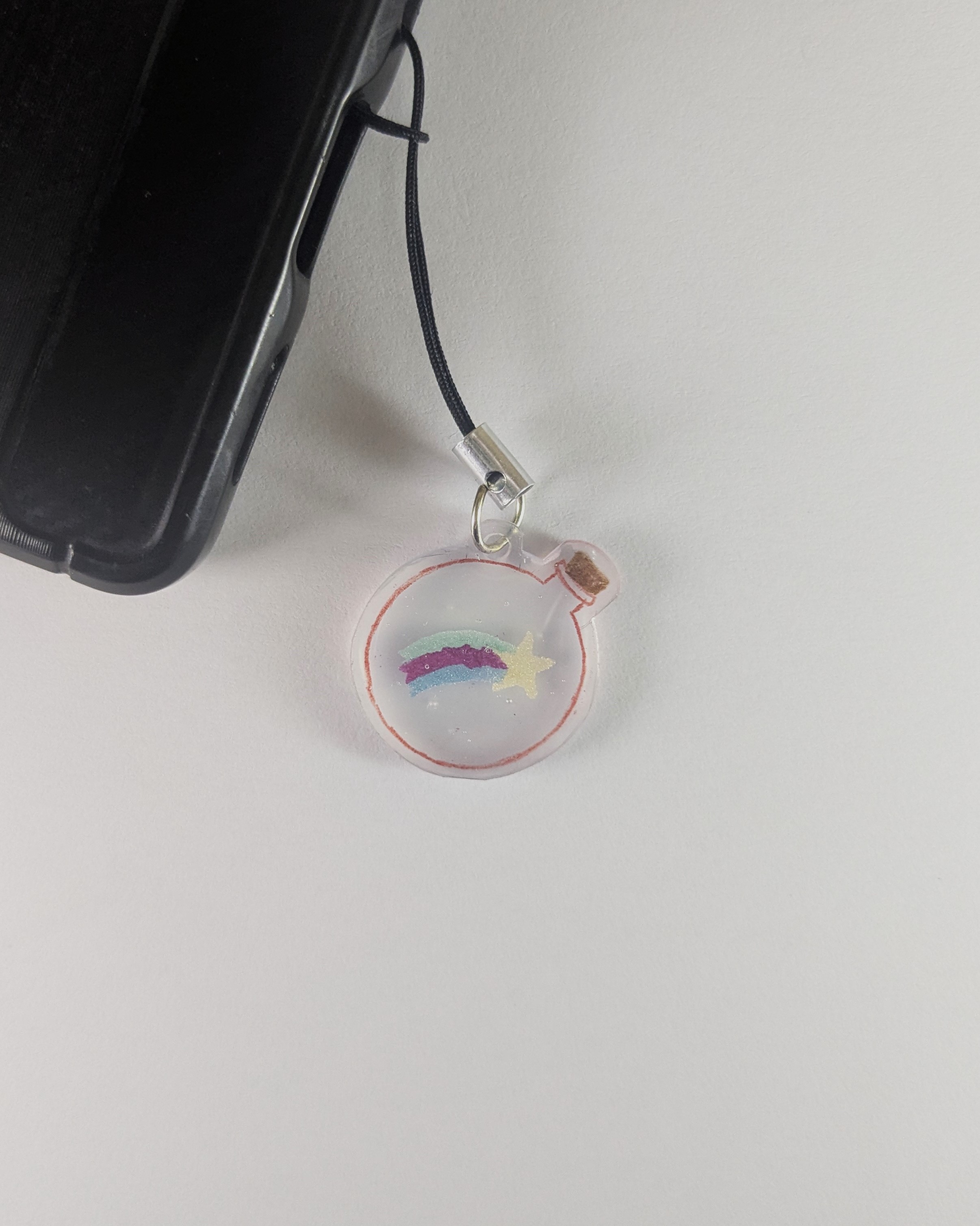 Shimmer Star Galaxy Charm Shrinky Dink