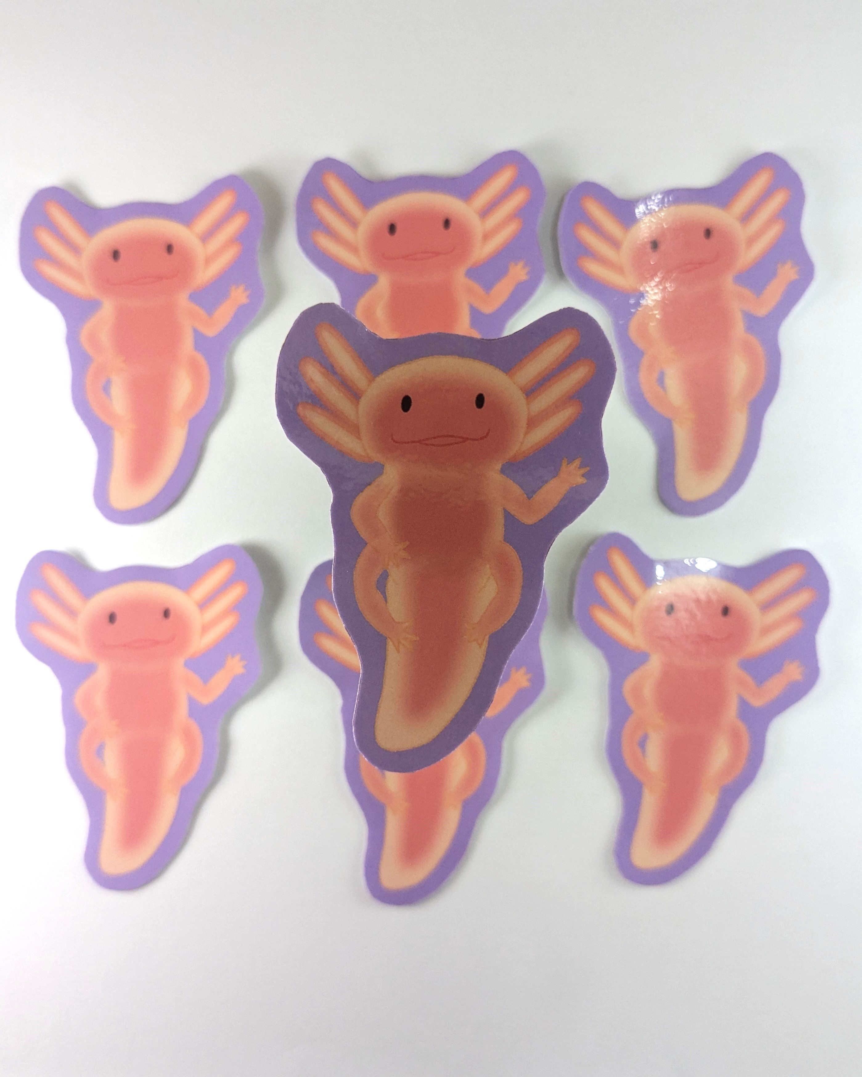 Super Axolotl Water Resistant Sticker Pack