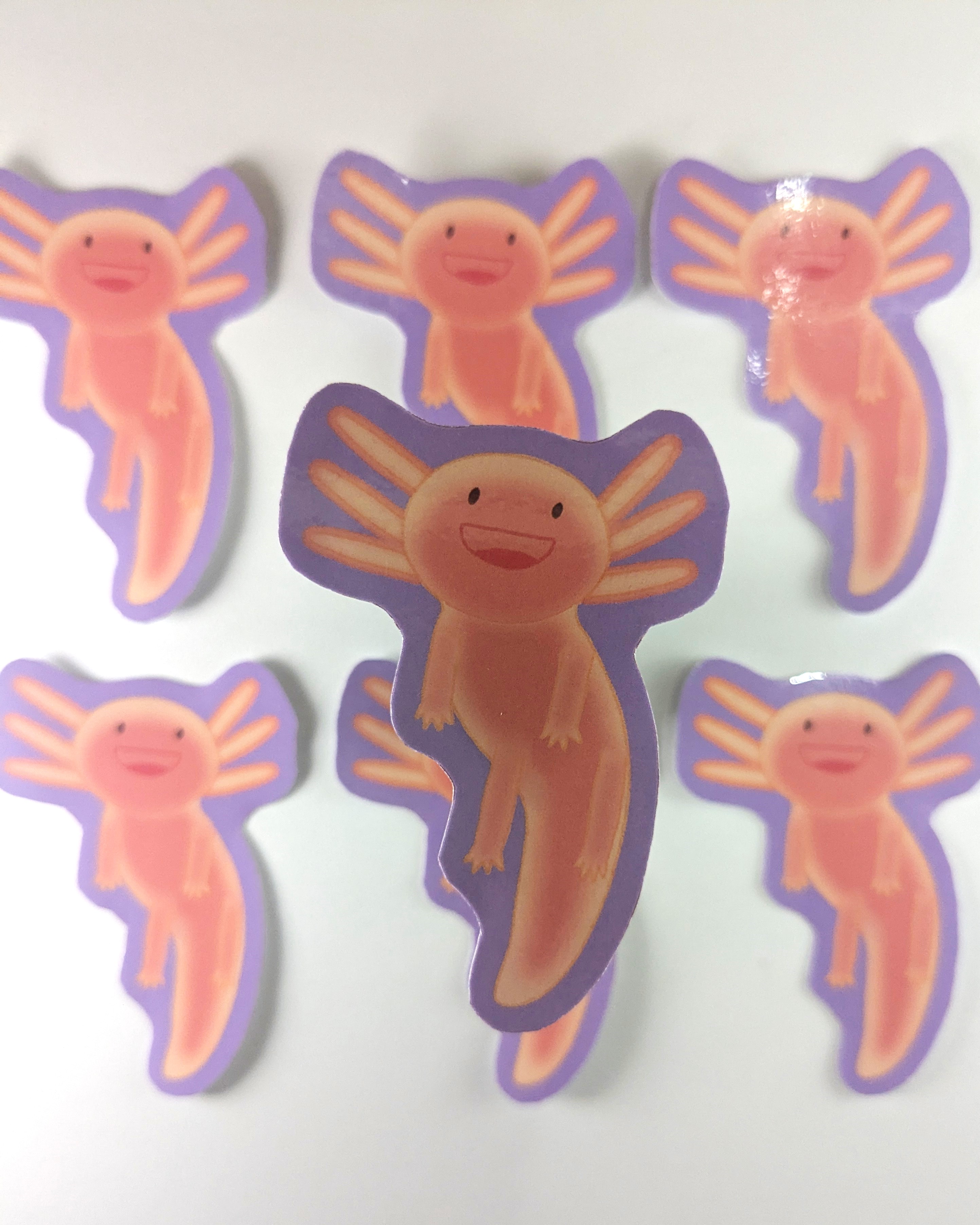 Super Axolotl Water Resistant Sticker Pack