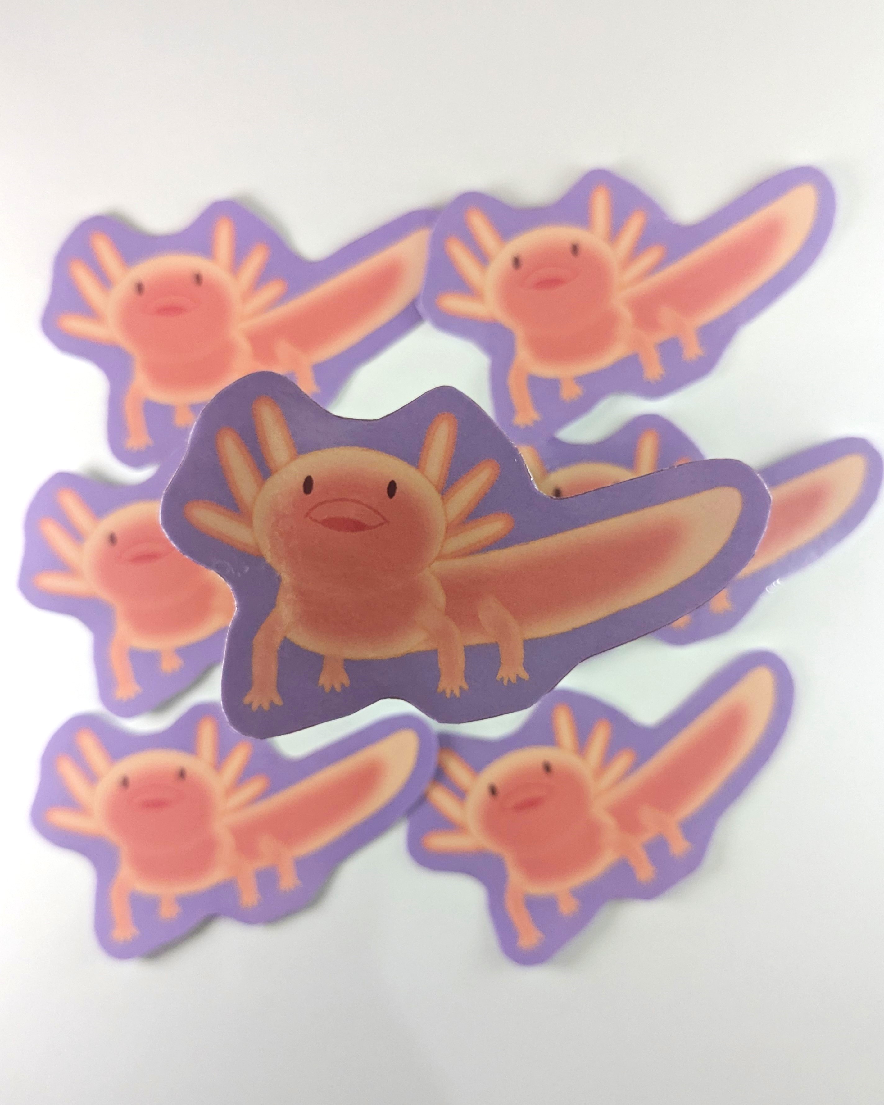 Super Axolotl Water Resistant Sticker Pack