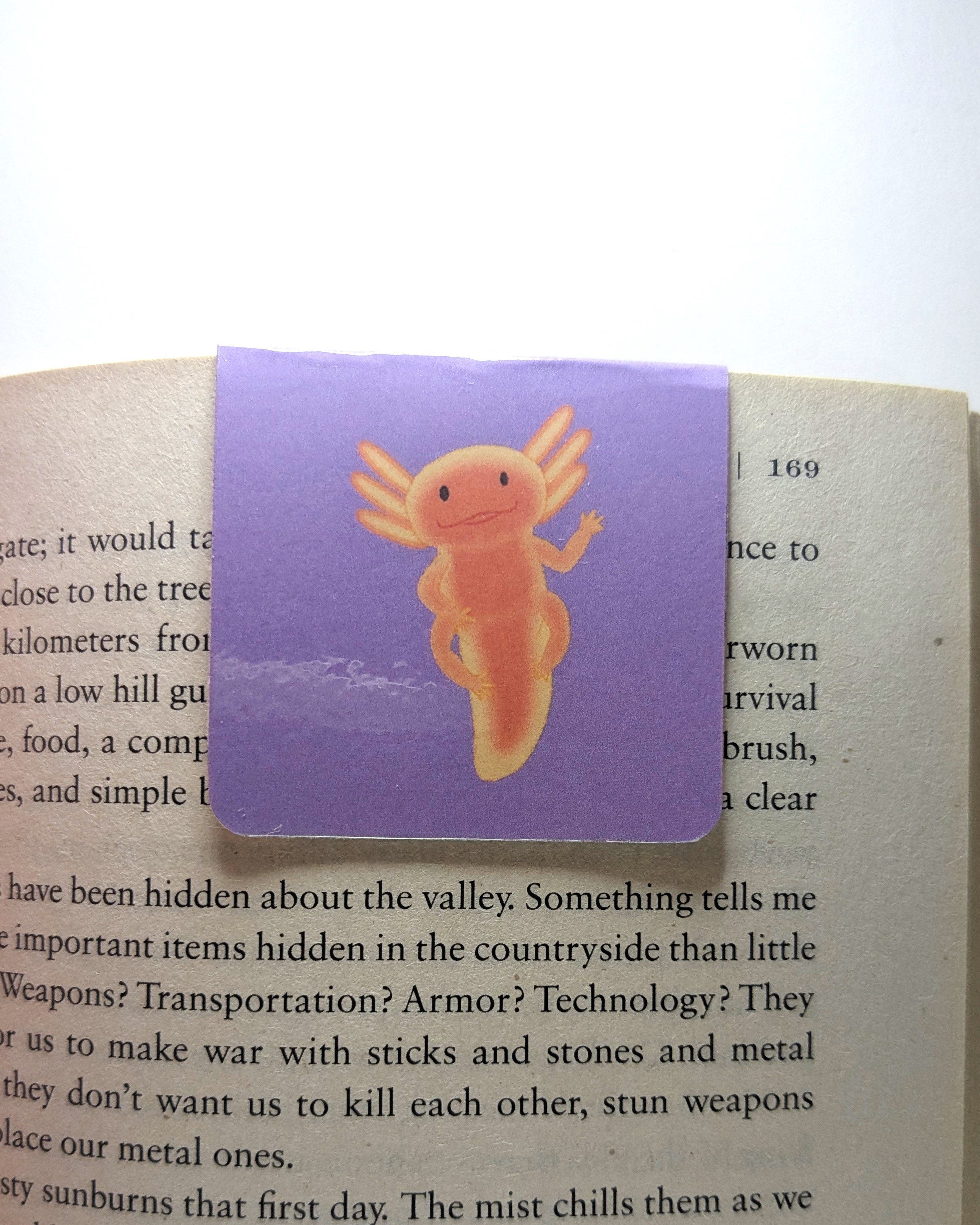 Super Axolotl Magnetic Bookmark