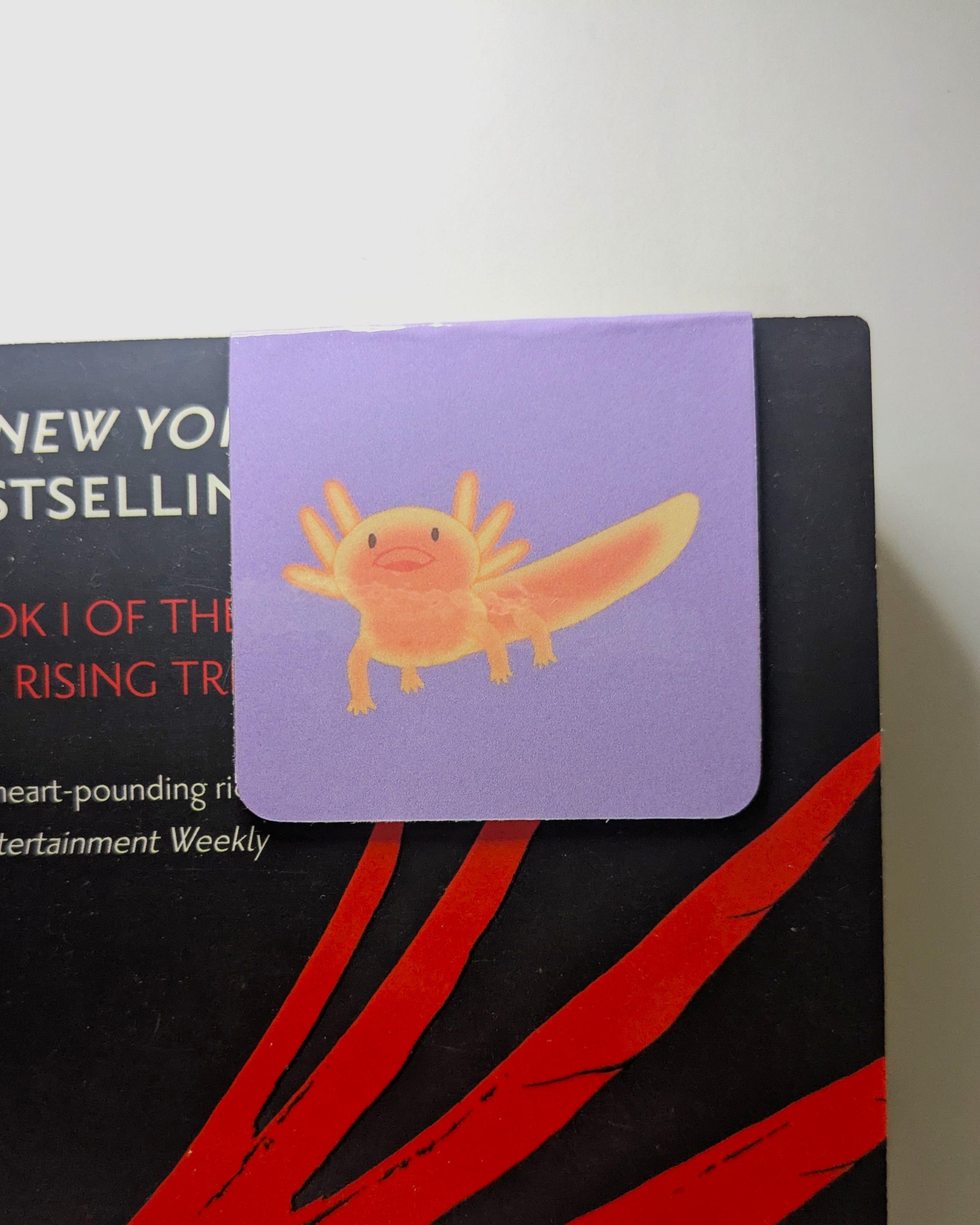 Super Axolotl Magnetic Bookmark