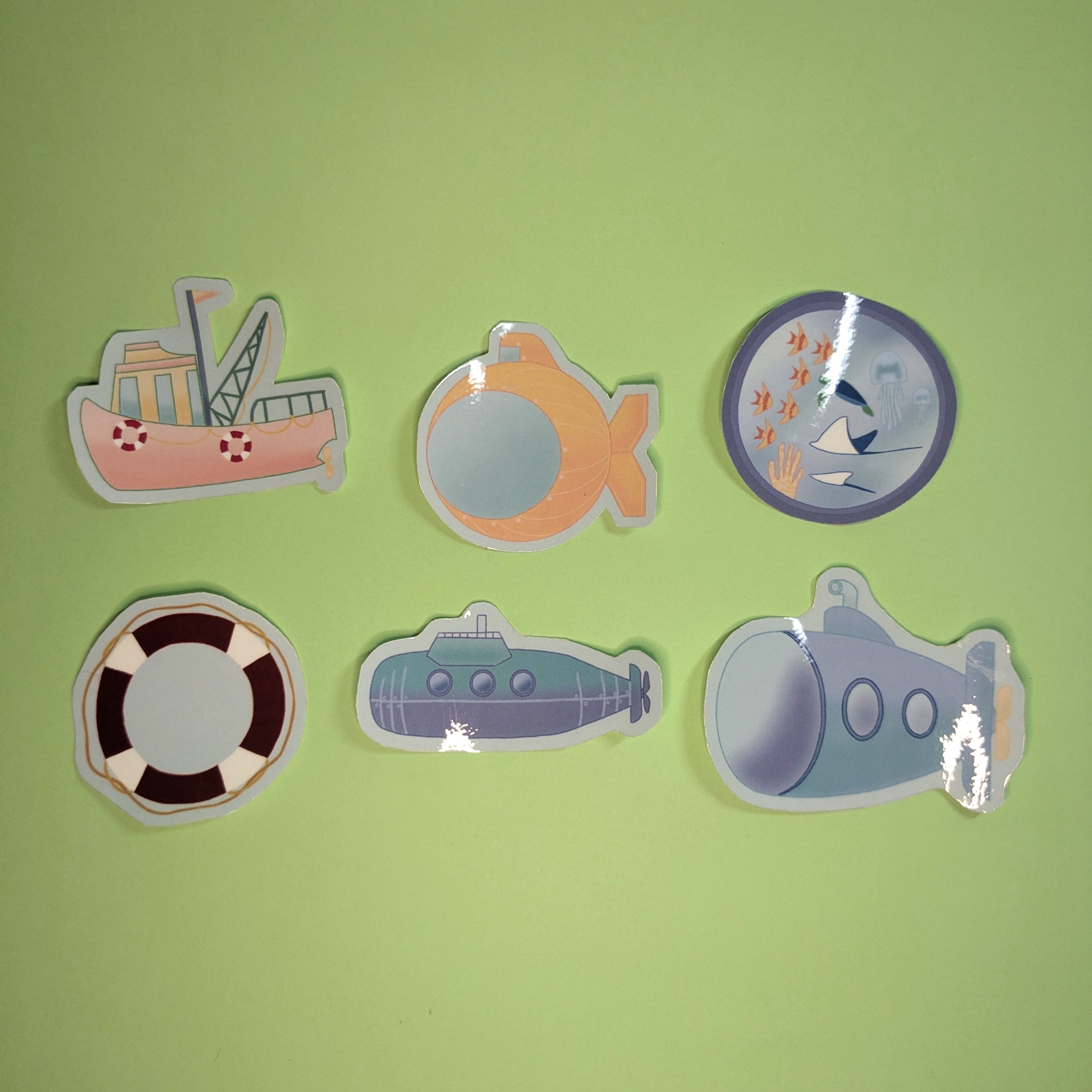 Land Ahoy! Water Resistant Sticker Pack