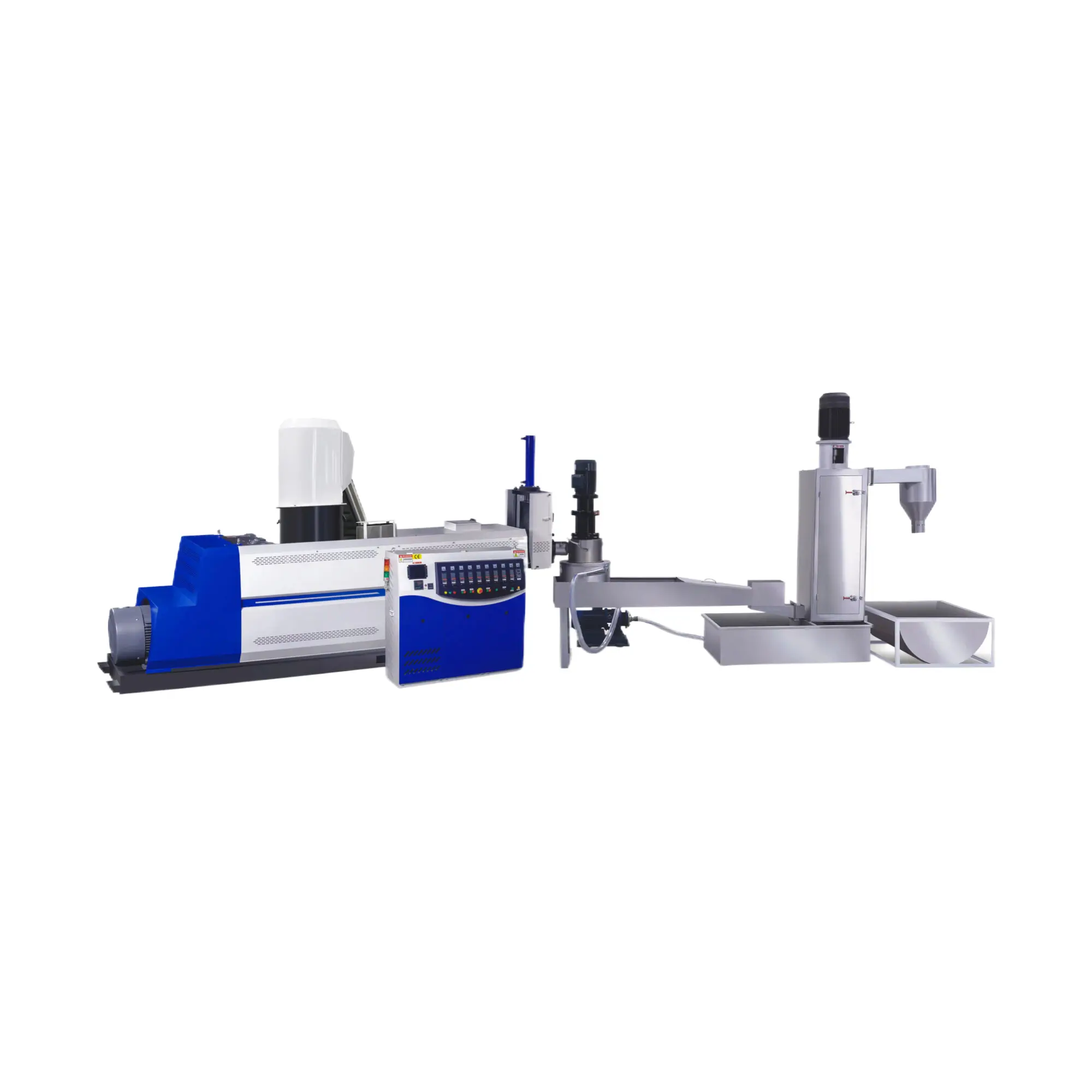 Single screw water ring hot cutting granulator