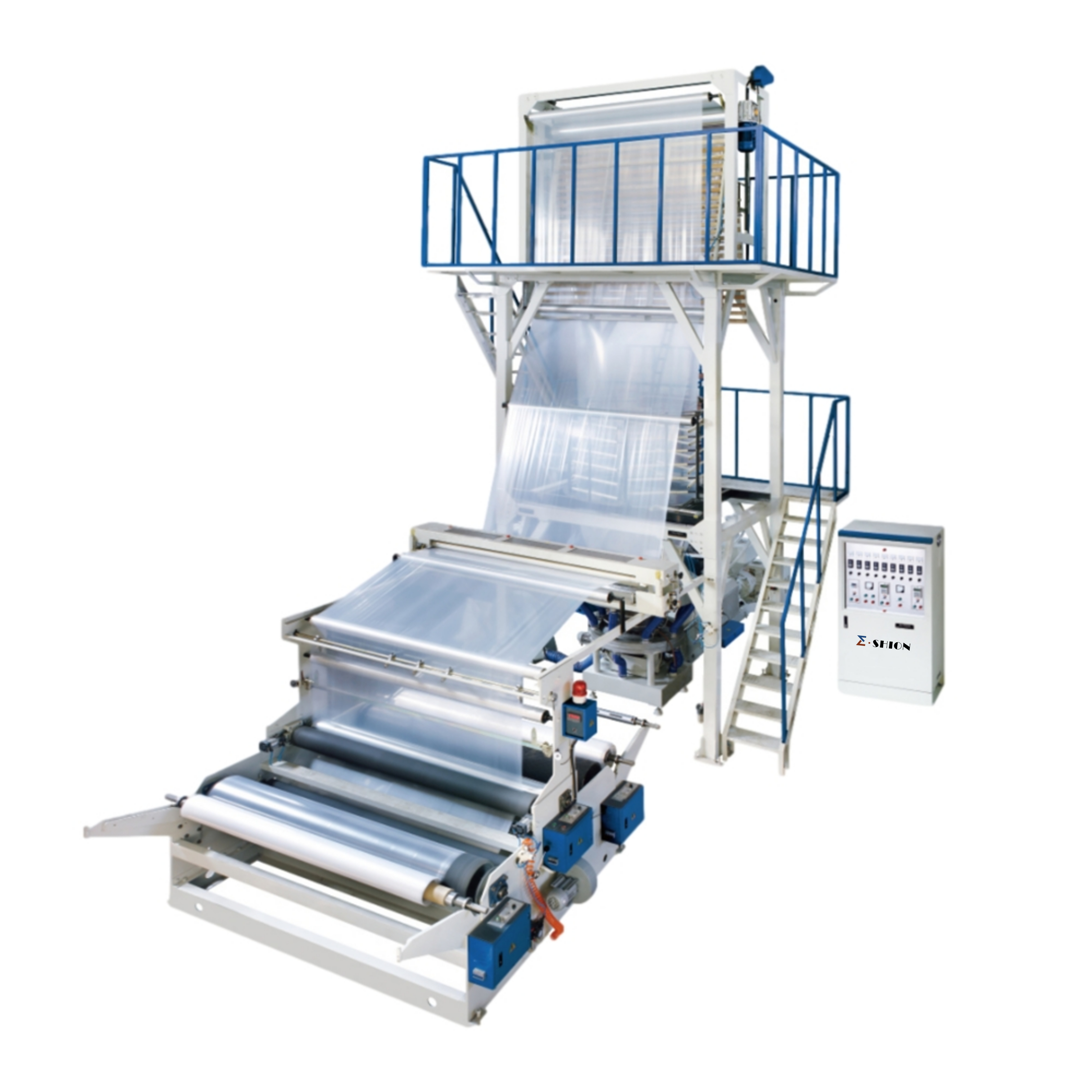 HDPE film blowing machine for 1m to 4m wide films