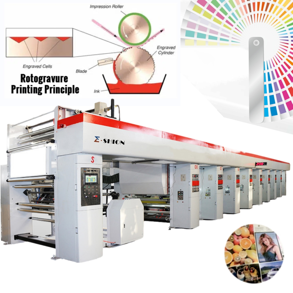 8-color high-speed gravure printing machine