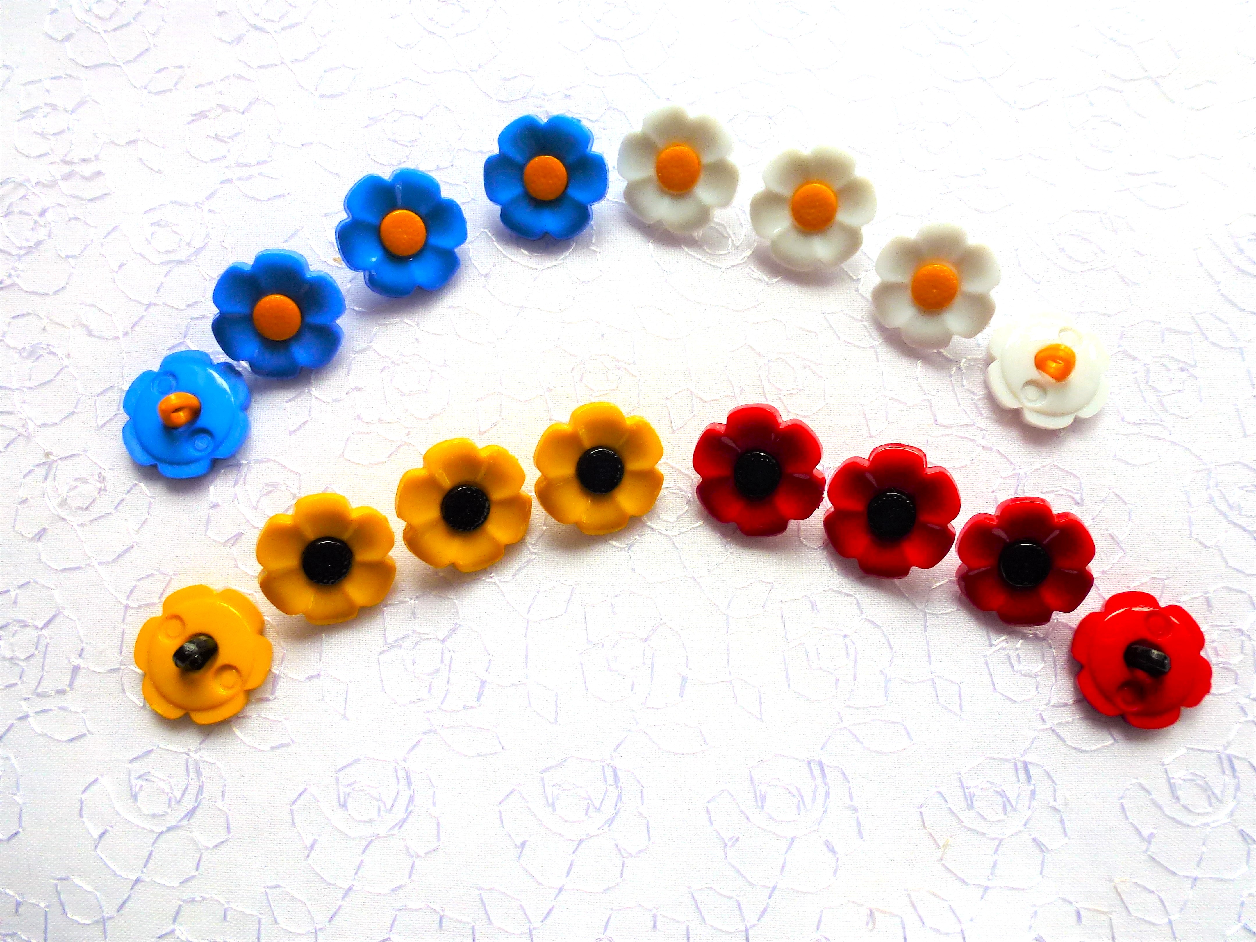 FLOWER Buttons 18mm