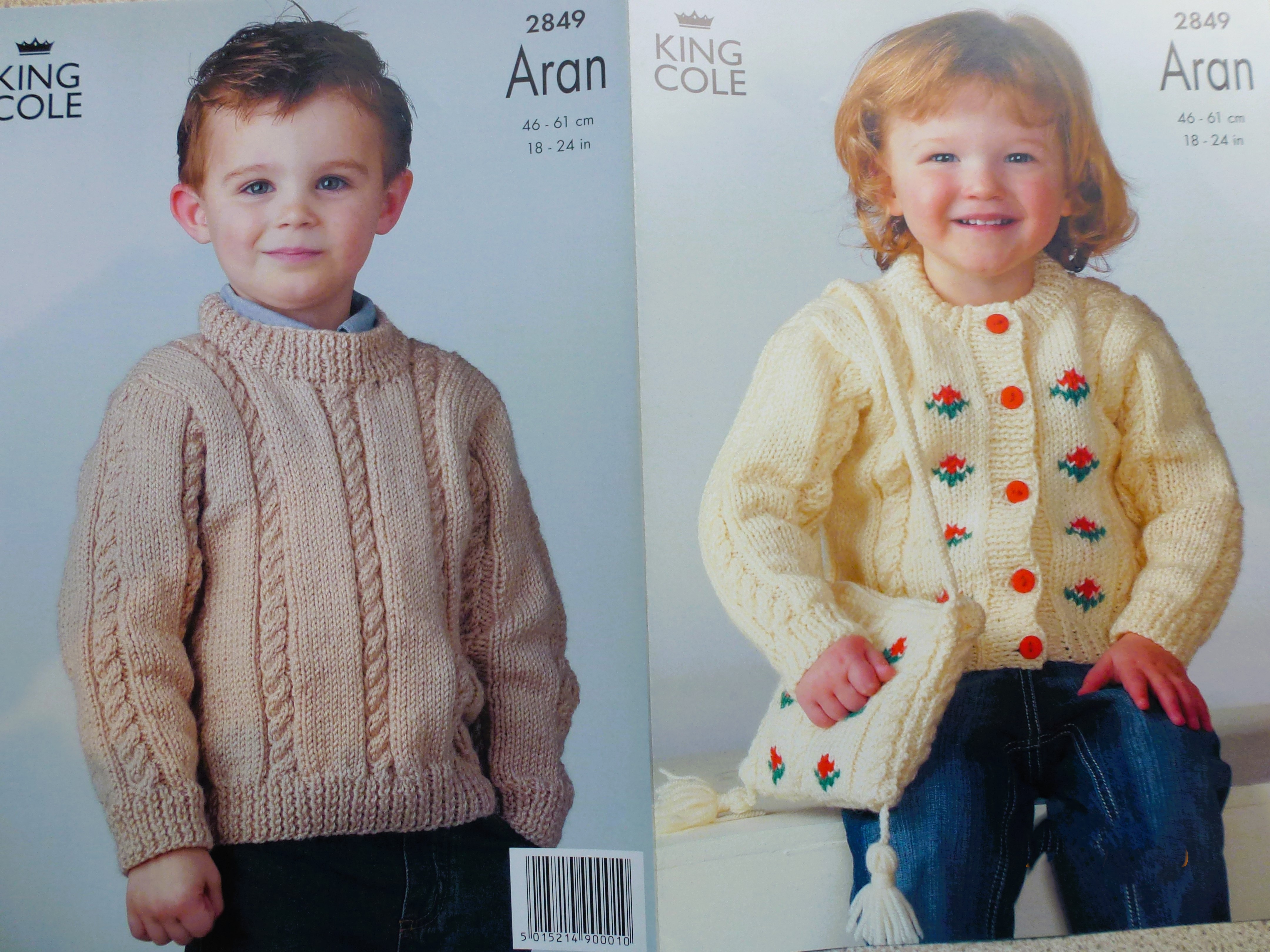 King Cole ARAN Baby/Child Knitting Patterns